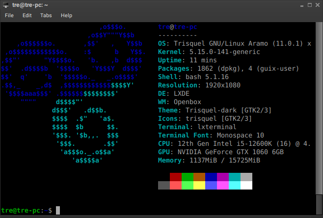 Neofetch screenshot